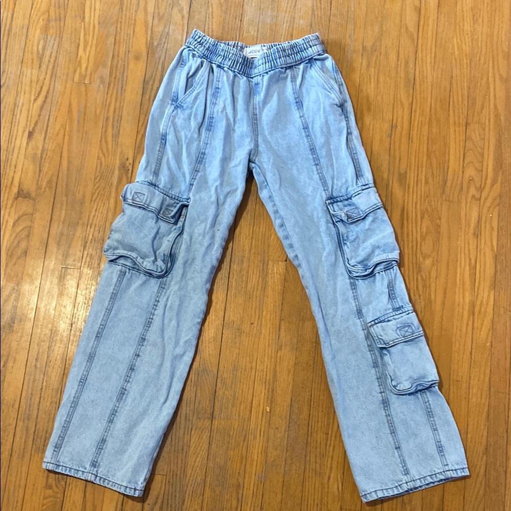 Light Blue Cargo Pants